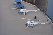 Solina Zapora - helikoptery przy elektrowni