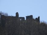 Zborov - ruiny zamku - cel pierwszej wycieczki pieszej