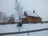Łobozew Górny - drewniany kościół Najświętszego Serca Jezusa