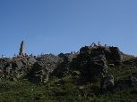 Panorama skalnego grzebienia szczytowego