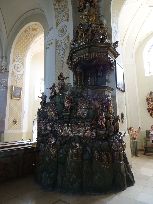 Grodowiec, ambona w kościele św. Jana Chrzciciela
