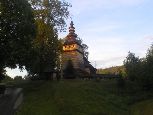 Kotań - cerkiew w zachodzącym słońcu